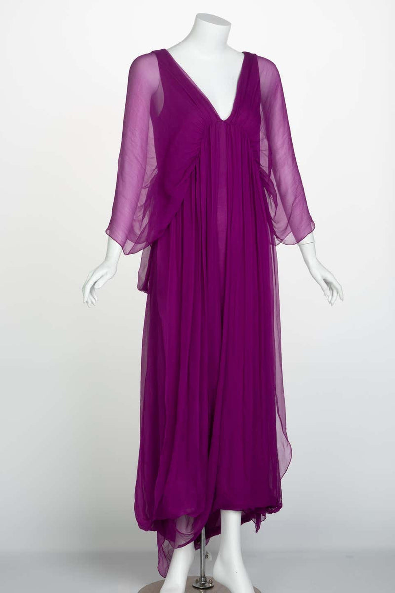 Yves Saint Laurent Edition Soir Chiffon Evening Dress circa 2009