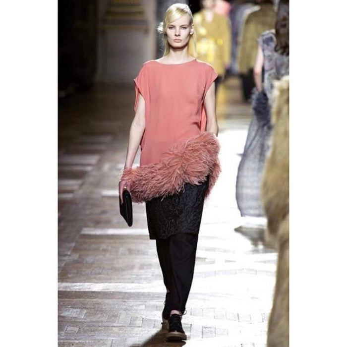 Dries van noten feather dress outlet