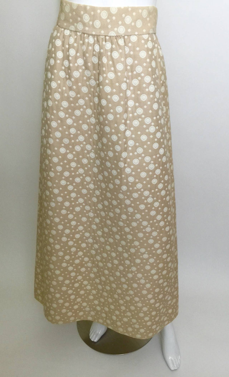 Vintage Bergdorf Goodman 1970s A-Line Maxi Skirt