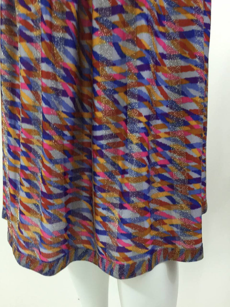 Vintage Missoni Metallic Silk Jersey Top and Skirt Set