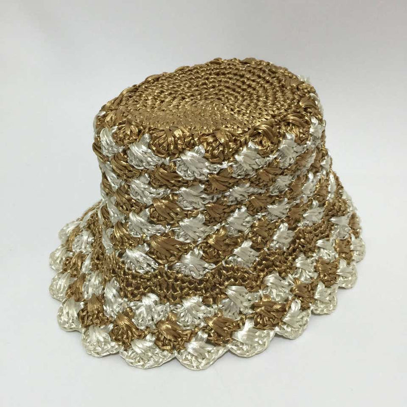 Prada Woven Raffia Bucket Sun Hat