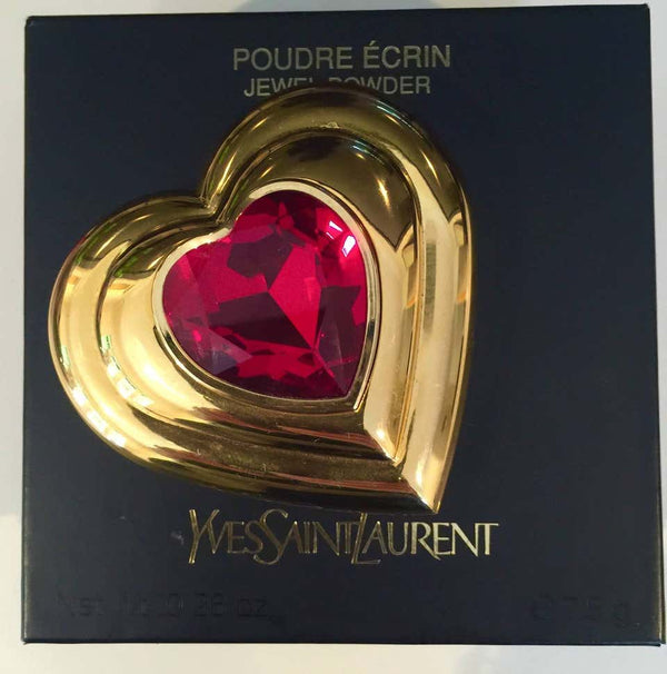 Yves Saint Laurent Paris Dazzling Ruby Crystal Jewel Heart Compact YSL New