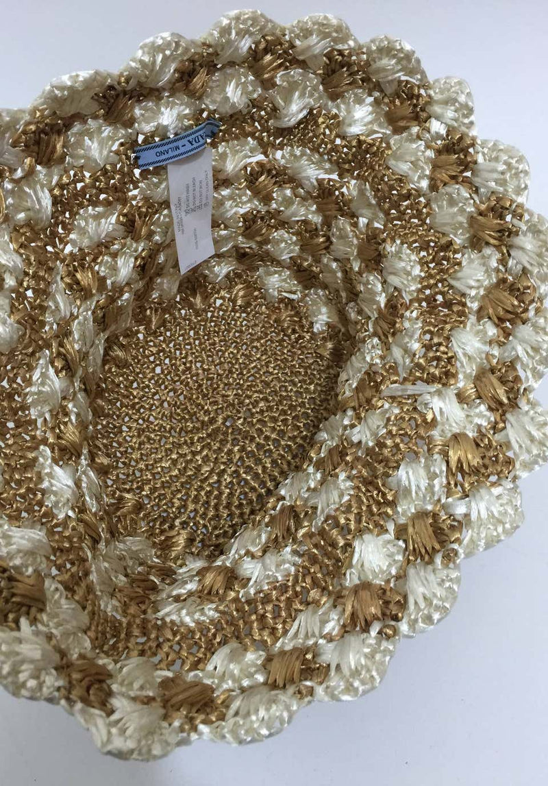 Prada Woven Raffia Bucket Sun Hat