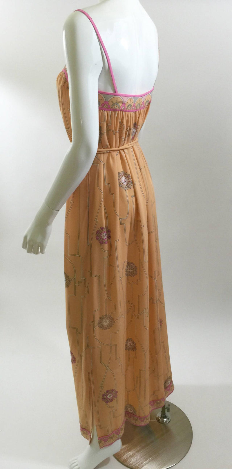 Ethereal 1960's Emilio Pucci Vintage Silk Dress & Jacket Set Vintage w/ Tags