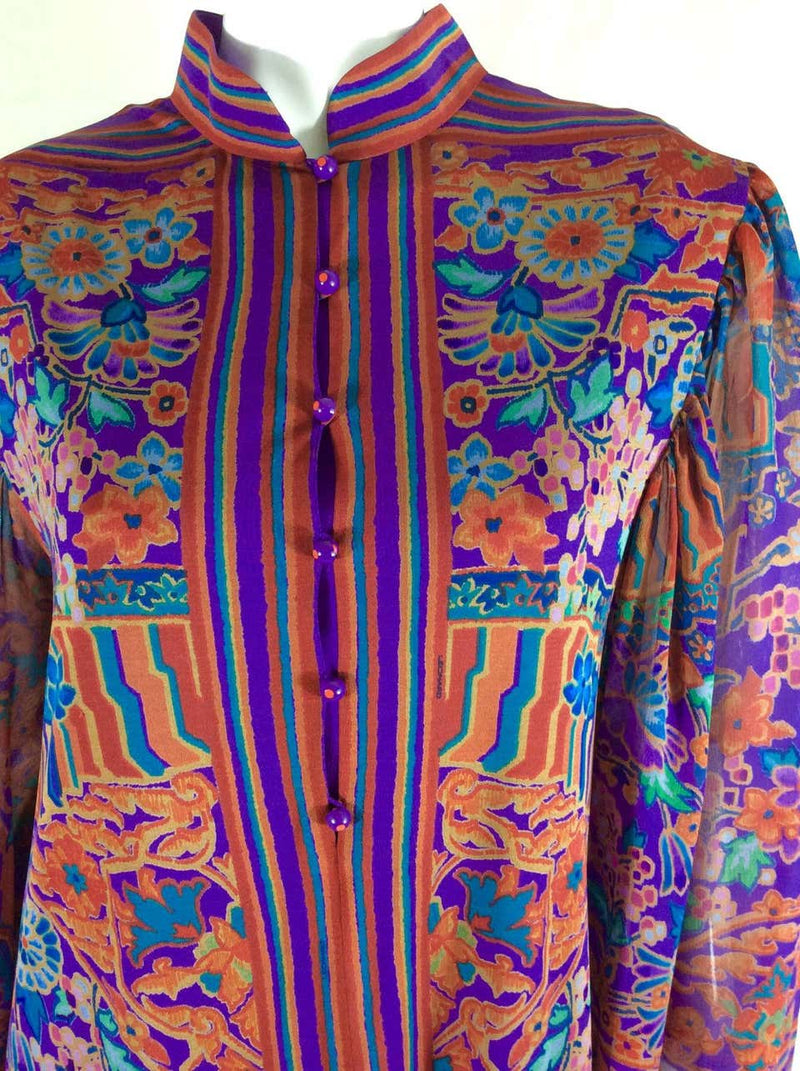 Vintage Leonard Paris Silk Caftan 1970s