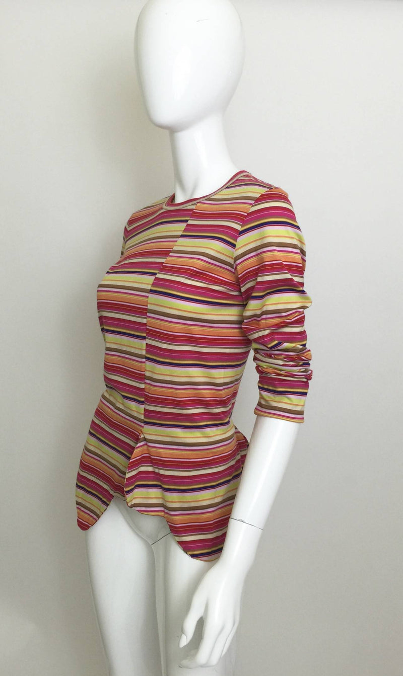Comme des Garçons multi stripe Shirt 1990's