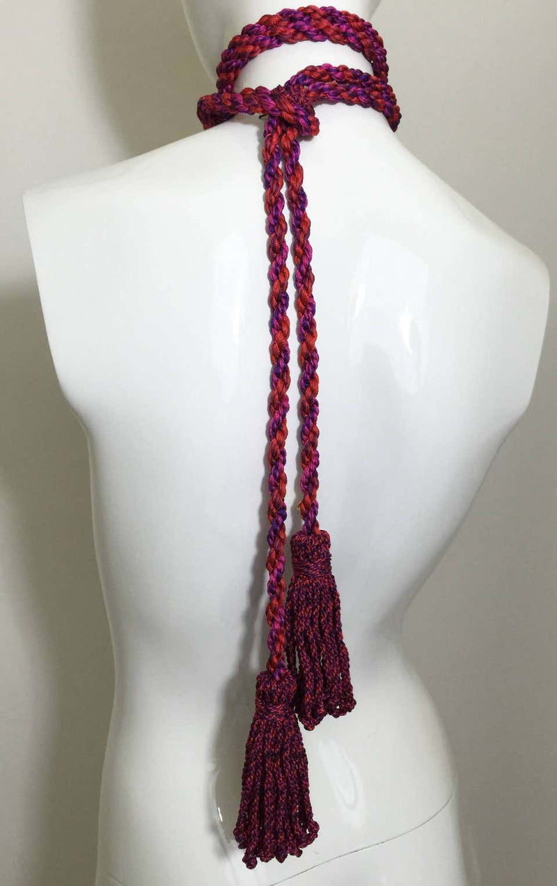 Vintage YSL Russian Tassel Necklace and Belt