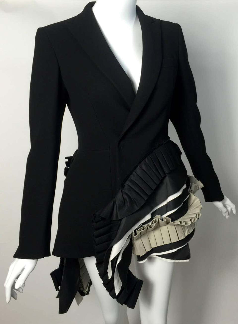 Bottega Veneta Sculptural Pleats and Ruffles Origami Jacket Spring 2014