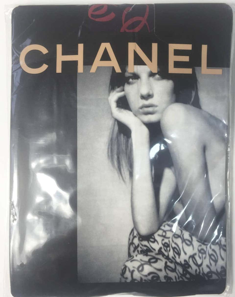 Chanel CC Logo Tights New in Package as seen in Vogue Magazine 2000 – Basha  Gold