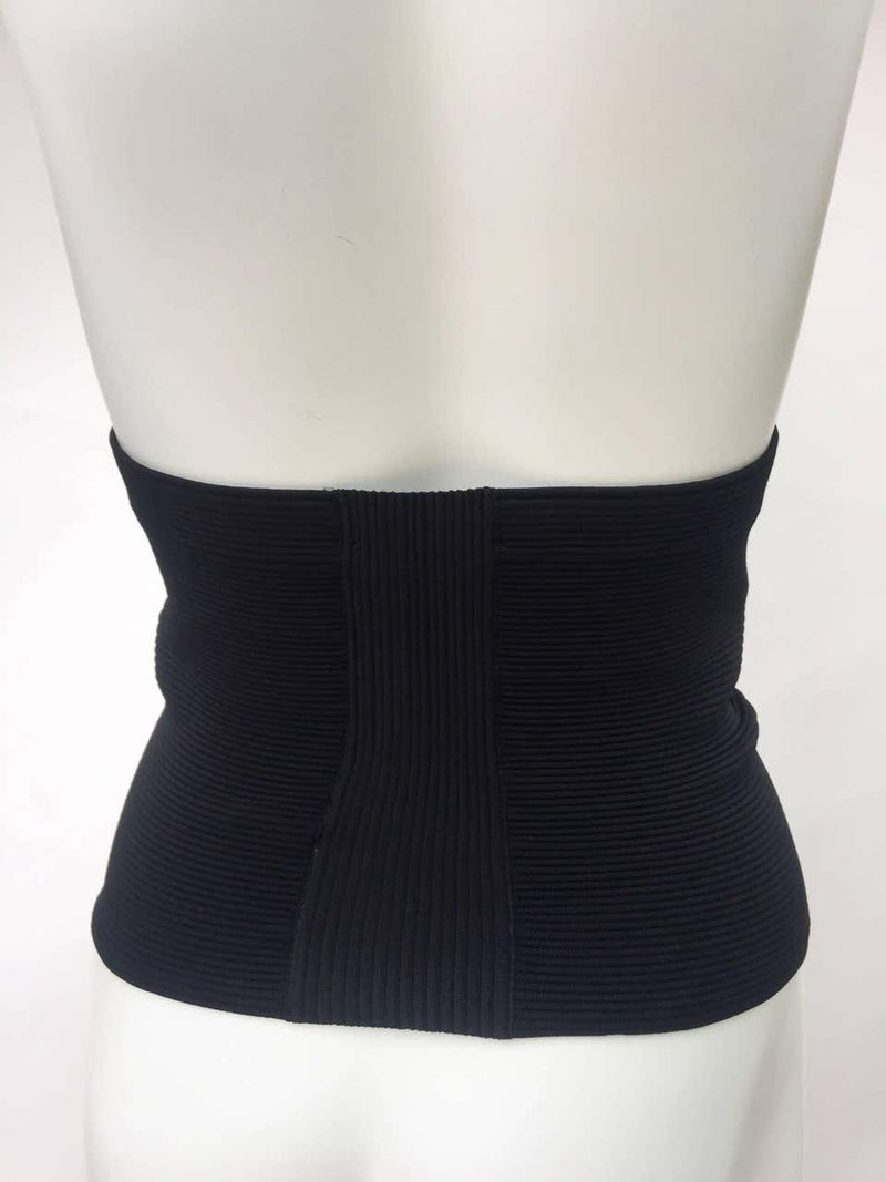 Gucci Extra Wide Dramatic Black Bandage Corset Belt