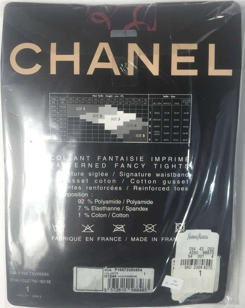 2000 Chanel CC Logo Tights New in Package as seen in Vogue Magazine