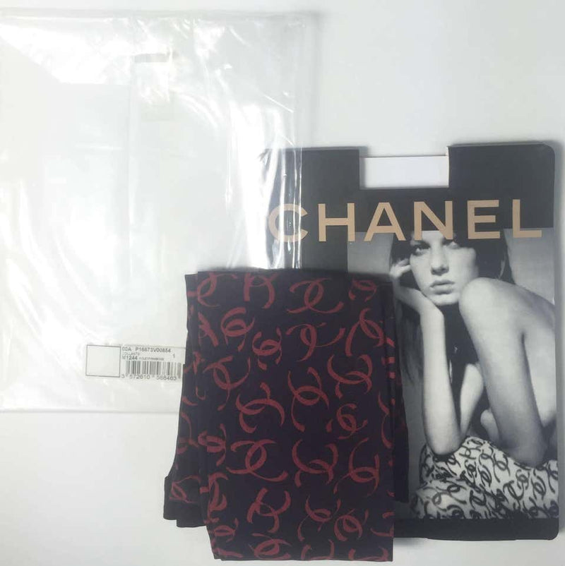 2000 Chanel CC Logo Tights New in Package as seen in Vogue Magazine