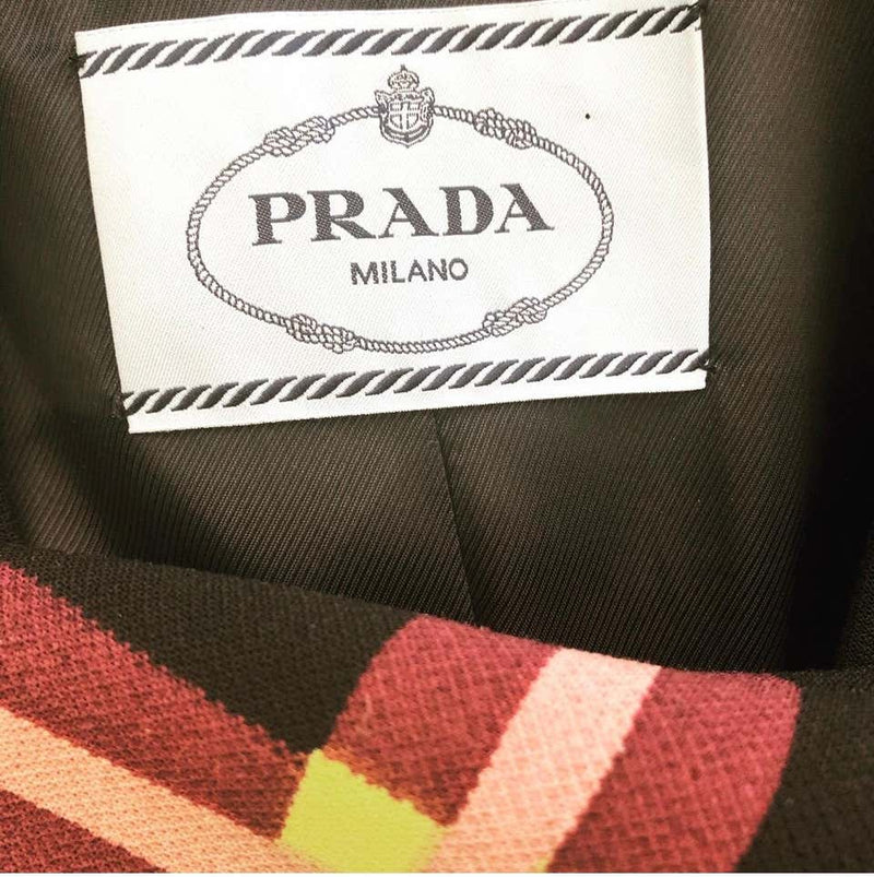 Prada F/W 2011 Wool Coat w/ Red Belt Runway