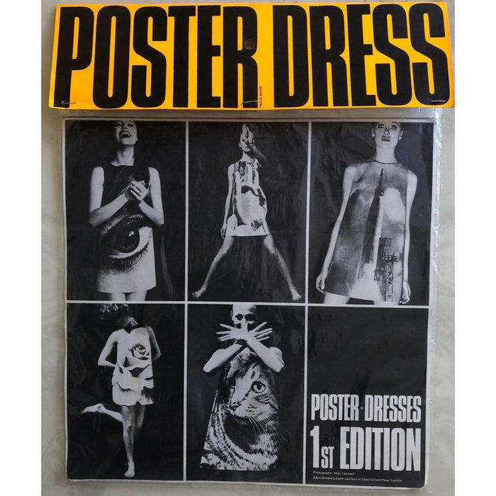 London Series Poster 1st Edition "Eye" Paper Dress by Harry Gordon, 19 Basha Gold London Series Poster 1st Edition "Eye" Paper Dress by Harry Gordon, 19 Basha Gold