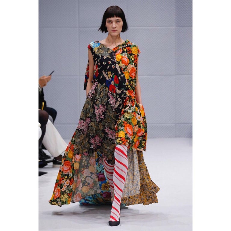Balenciaga Runway Floral Print Gown Look #30, Fall 2016