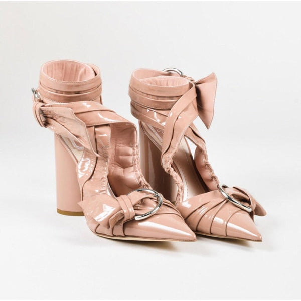 Dior Conquest Nude Patent Leather Runway Shoes New in Box, 2016 Size 38