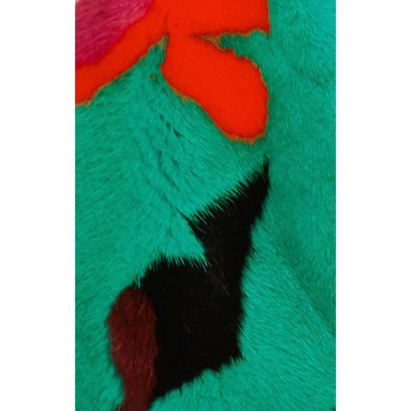 Proenza Schouler Colorful Mink Fur Leather Shrug, 2016