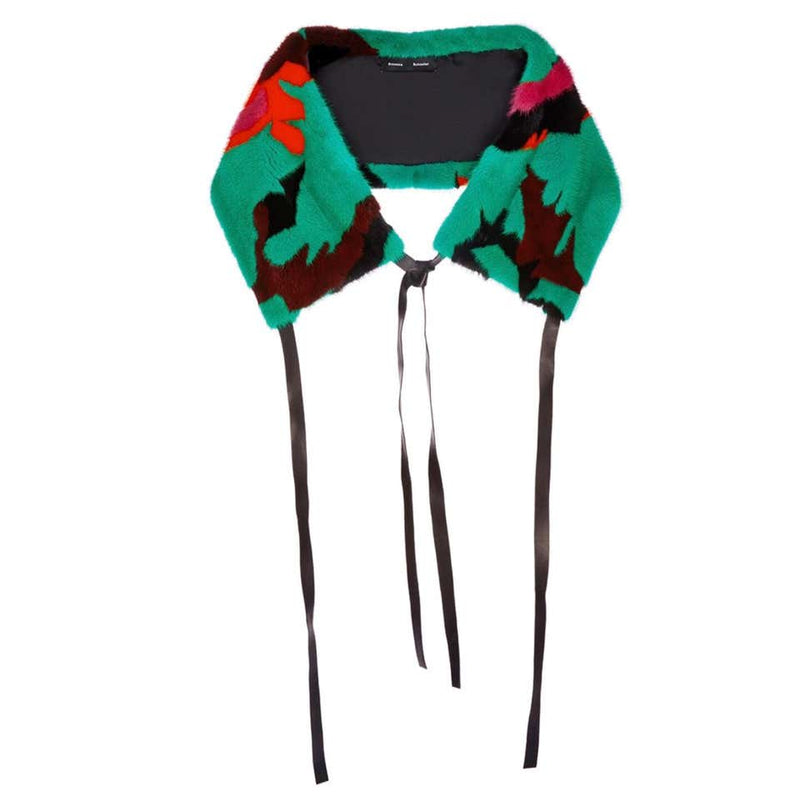 Proenza Schouler Colorful Mink Fur Leather Shrug, 2016