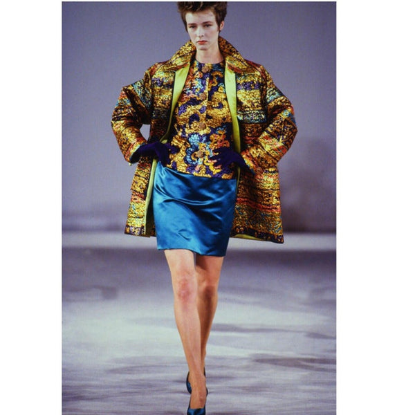 Bill Blass Metallic Brocade Jacket, 1990s