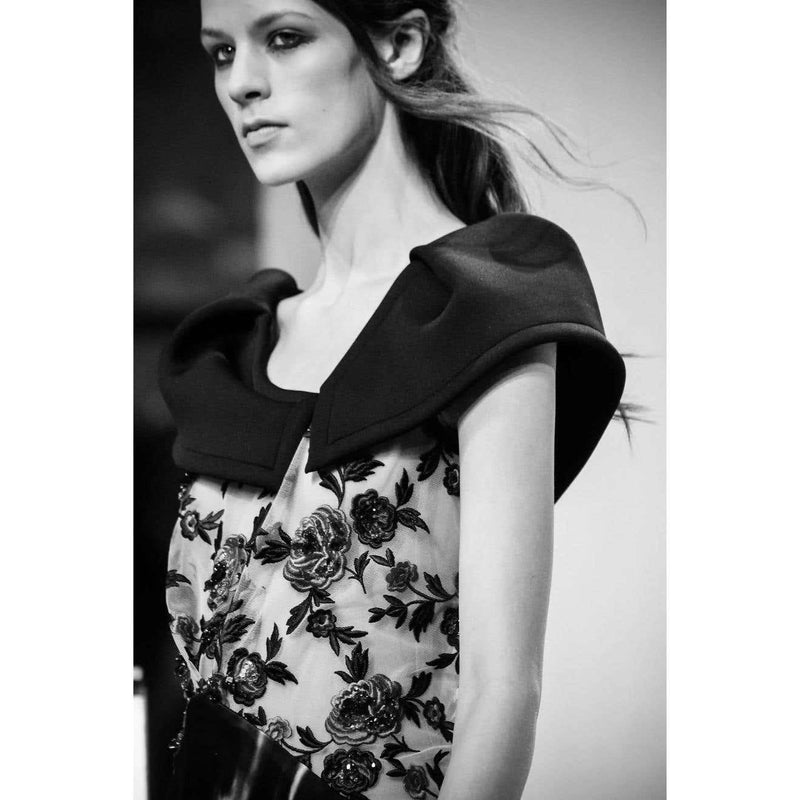 Rodarte Tie Dye Beaded Embroidered Silk Gown F/W 2013 Runway