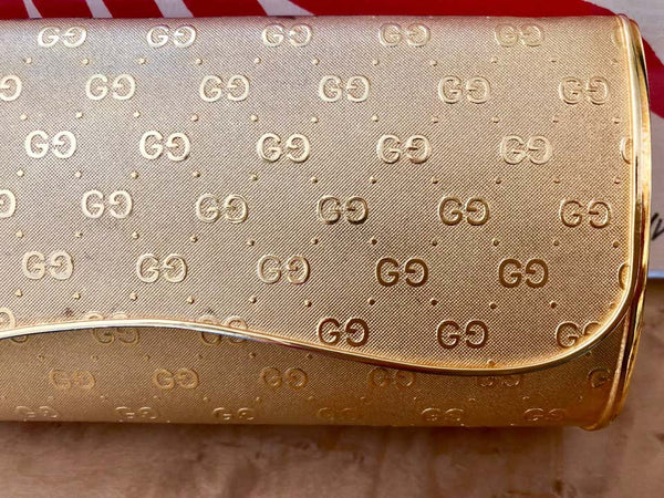 Vintage Bottega Veneta Intrecciato Leather Tassel Clutch Bag – Basha Gold