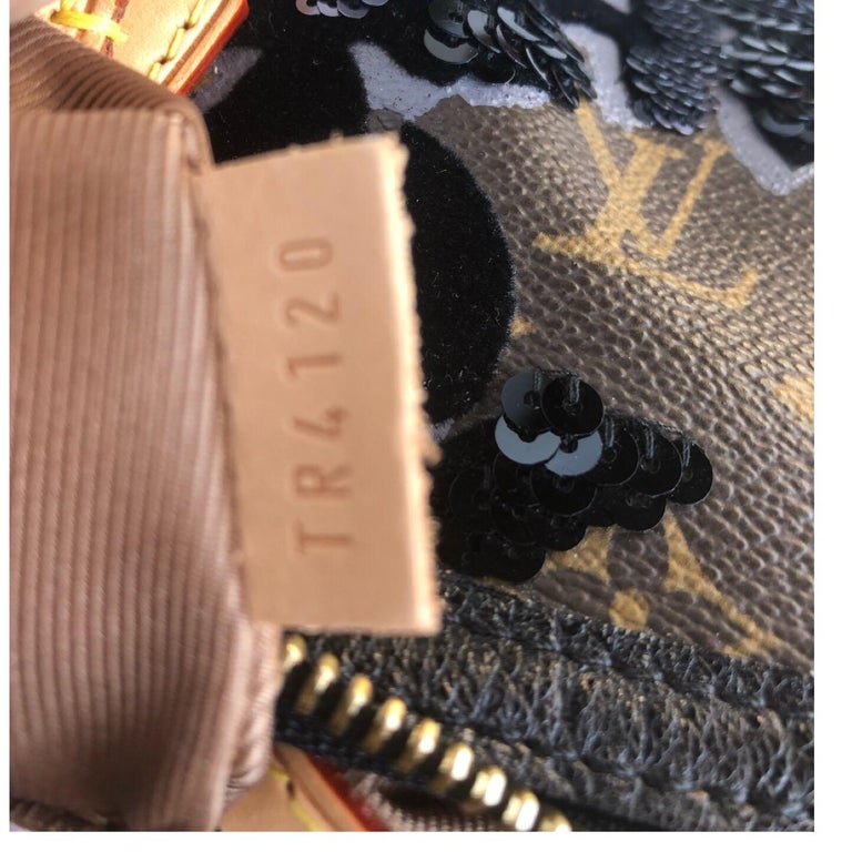 Louis Vuitton Limited Edition Fleur de Jais Monogram Speedy 30 Bag