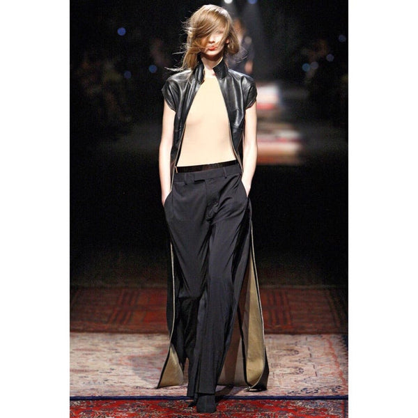 Maison Martin Margiela White Label Black Leather Zipper Dress, 2012