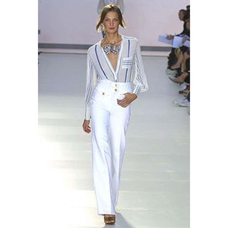 Chloè Lucite Silver Butterfly Collar Necklace, 2004