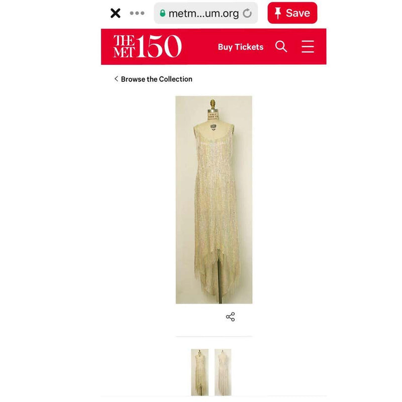 Halston Couture Pastel Rainbow Hand Beaded - Sequin Silk Dress Gown, 1970s