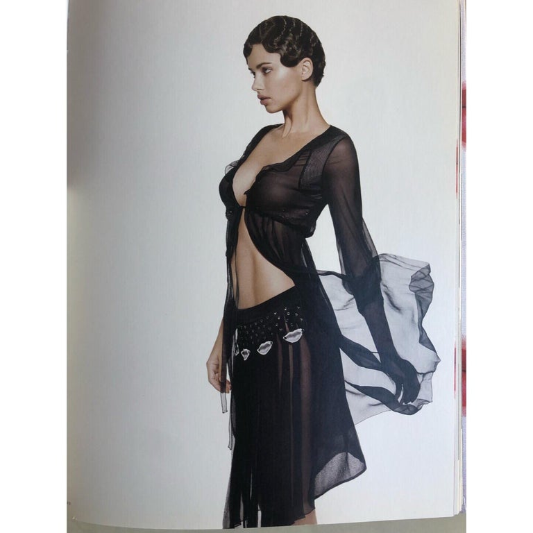 Prada Sheer Black Silk Lip Grommet Skirt Museum Book Piece Rare, 2000