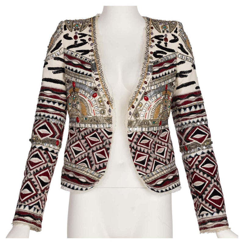 Emilio Pucci Embellished Wool Silk & Cotton Blend Jacket, Pre-Fall 2012 Runway
