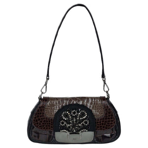 Prada F/W 2004 Crocodile Jeweled Bag Limited Edition
